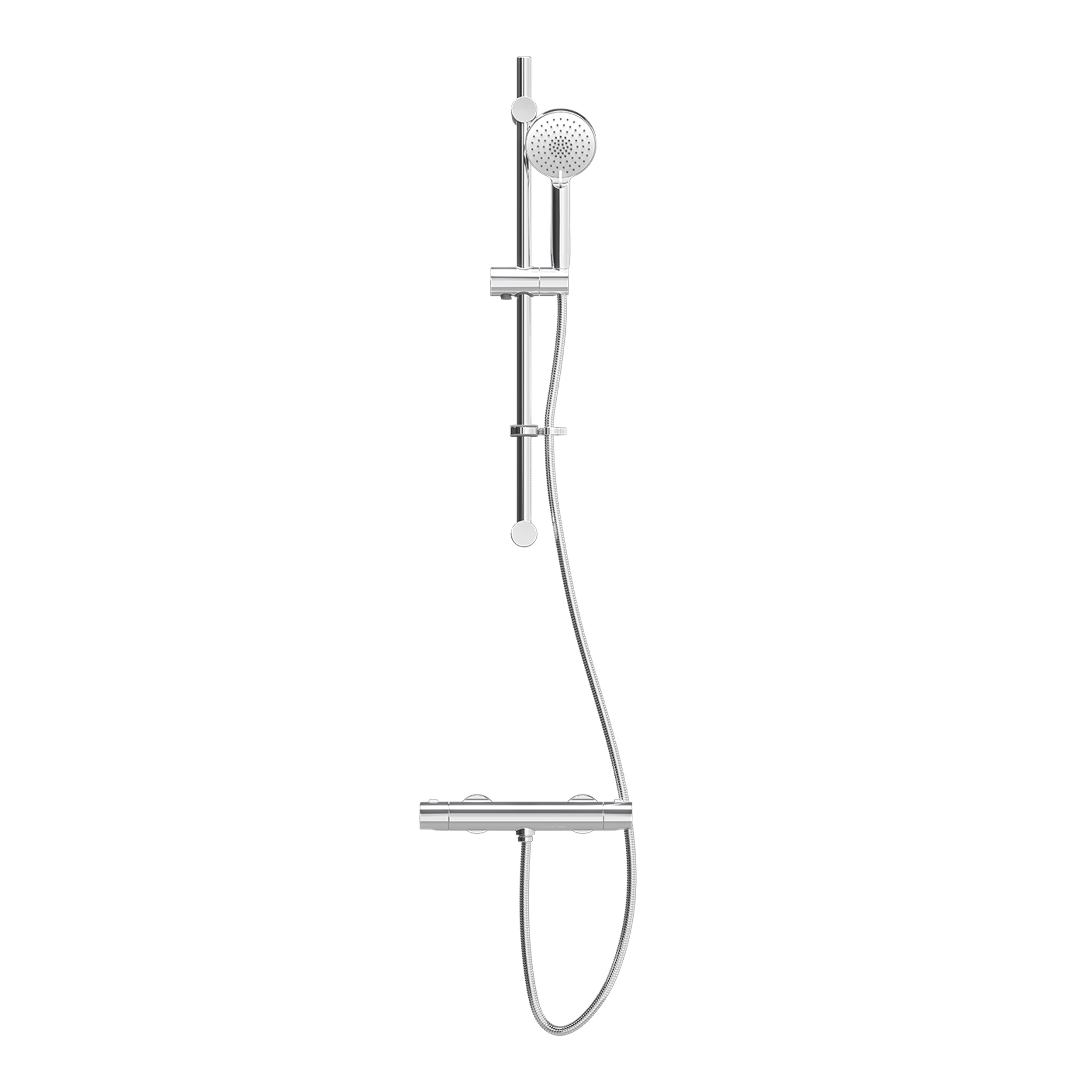 Enzo Safe-Touch Single Outlet Thermostatic Shower With Flexible